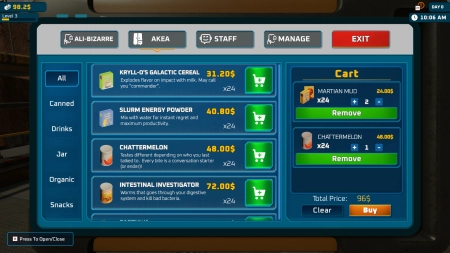 Alien Market Simulator